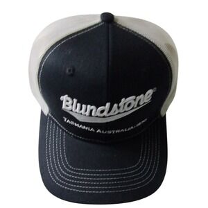 Blundstone Tasmania Australia 1870 Black White Trucker Hat Cap Mens Snapback